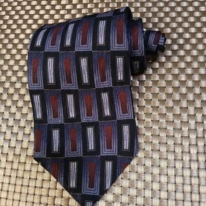 Sabatini Silk Sophisticated Rectangular Patterned Tie (0538)